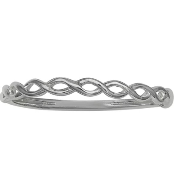 PRIMROSE | Jewelry | 925 Sterling Silver Twisted Double Wire Ring ...